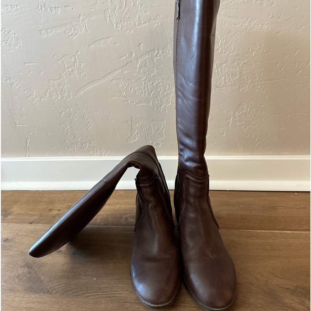 Tall brown boots